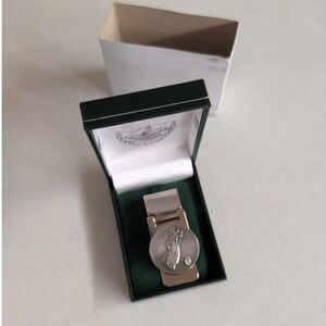 Mullingar Pewter Money Clip Mens OS Silver NWT Golf Bag Stainless Steel Ireland